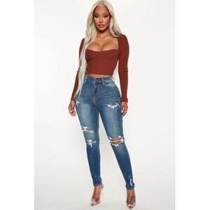 Don't Believe It Skinny Jeans - Dark Denim